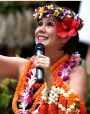 Iwalani as Kumu Hula, performing